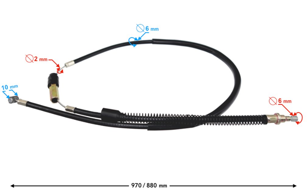 Linka sprzęgła do motoroweru Barton Fighter 2