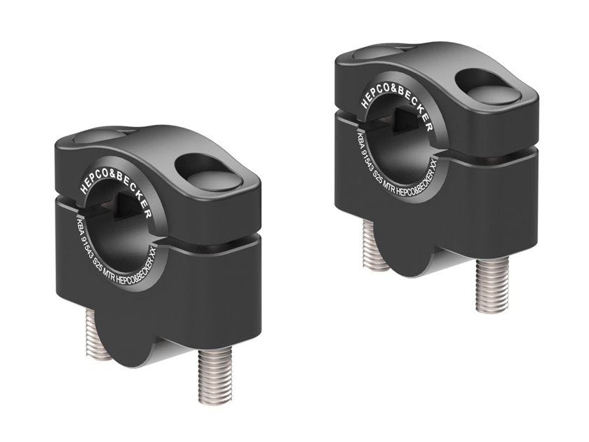 Podwyższenie kierownicy 25 mm czarne do Kawasaki W 800 Street/Café 2019 - 2025