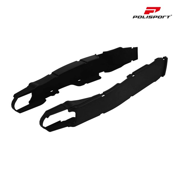 Osłona wahacza komplet Kawasaki KX 250F/450F Czarny Polisport | 8985000001