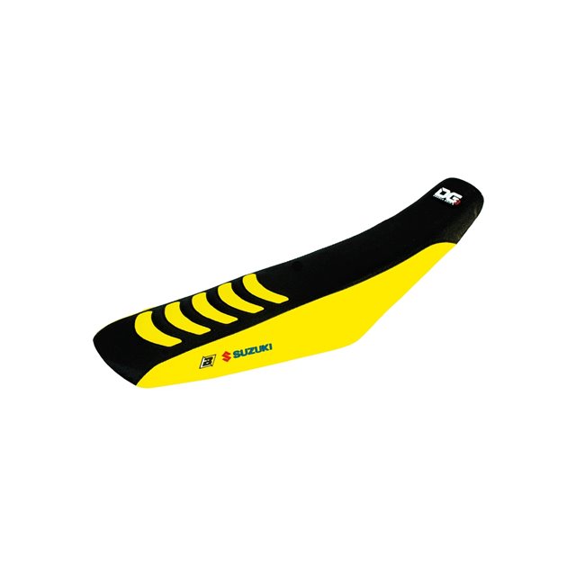 BLACKBIRD POKROWIEC / POSZYCIE NA SIEDZENIE SUZUKI RMZ 450 2005-2007 DOUBLE GRIP 3 KOLOR CZARNY ŻÓŁTY