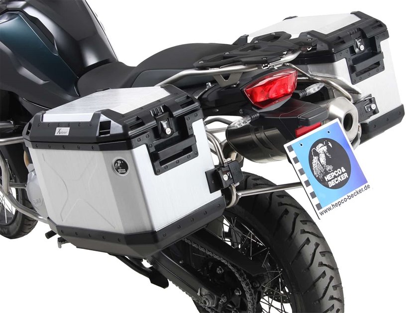 Stelaż kufrów bocznych XplorerCutout + kufry Xplorer BMW F 750 GS 2018-2023 Hepco Becker | 6516512 00 22-00-40