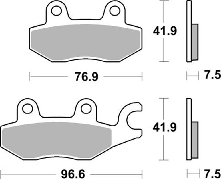 Klocki hamulcowe KH197 KAWASAKI EX 400 NINJA '18-'23, EX 250R NINJA '18-'20