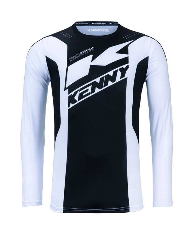 Koszulka Cross/Enduro Track Zoom Black White Czarny/Biały Szary XXL Kenny Racing | 261-3403011-5800