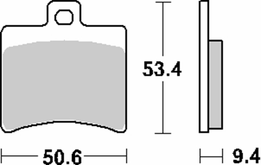 Klocki hamulcowe KH298 MAXI CARBON TECH KOLOR CZARNY