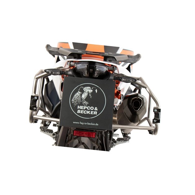 Stelaż kufrów bocznych Cutout KTM 890 Adventure / R / Rall 2023-2026 Hepco Becker | 6517656 00 22