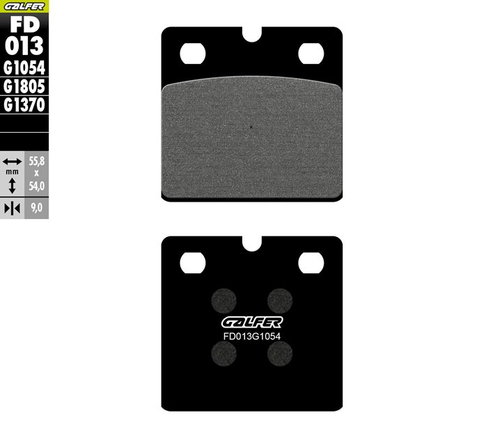 GALFER KLOCKI HAMULCOWE KH018 PÓŁMETALICZNE BMW