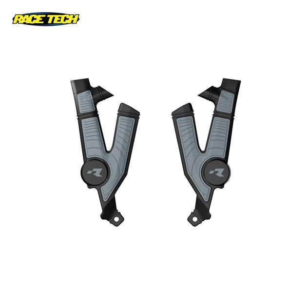 Osłony ramy BI-MATERIAL SUPER GRIP Talaria STING MX4/MX5/TL4000 / TL5500 Czarny/Szary RACETECH | PRTTALNRGR4