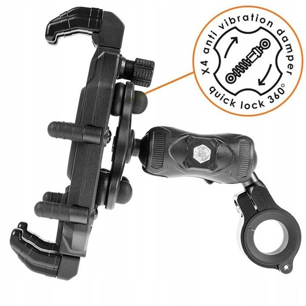 Uchwyt antywibracyjny na telefon rower/motocykl | UCH000239