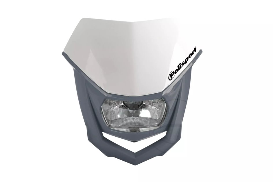 Reflektor przód Polisport Halo biały szary | 8657400043