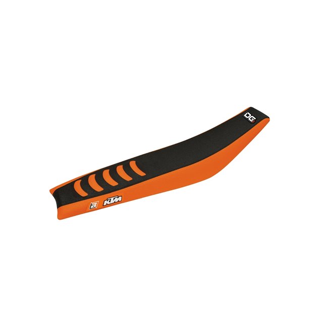 BLACKBIRD POKROWIEC / POSZYCIE NA SIEDZENIE KTM SX 85 2013-2017 DOUBLE GRIP 3 KOLOR CZARNY POMARAŃCZOWY