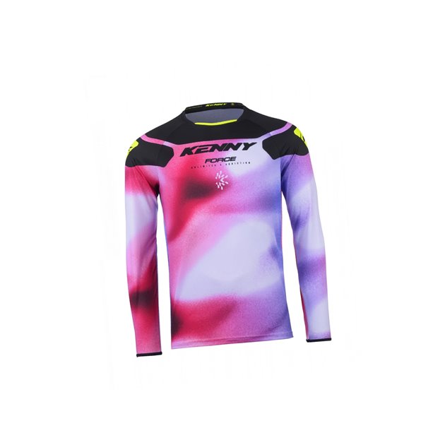 Koszulka Cross Enduro Force Fog Neon Yellow Różowy/Biały/Czarny XL Kenny Racing | 251-3504011-5797