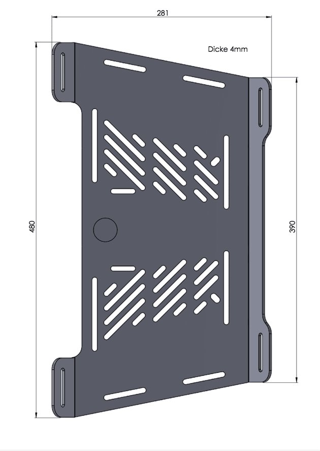 Poszerzenie bagażnika Honda Varadero 125 2000 - 2012/XL 650 V Transalp 2000-2002 Hepco Becker | 800917 00 09