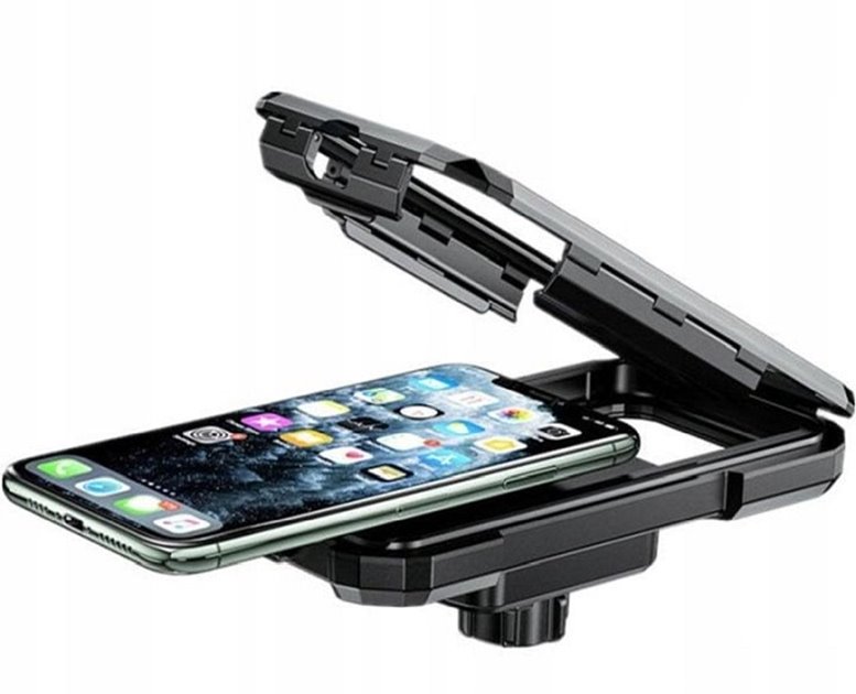 Uchwyt motocyklowy na telefon XL z ładowaniem bezprzewodowym i USB C eXtreme Style | WOD000036
