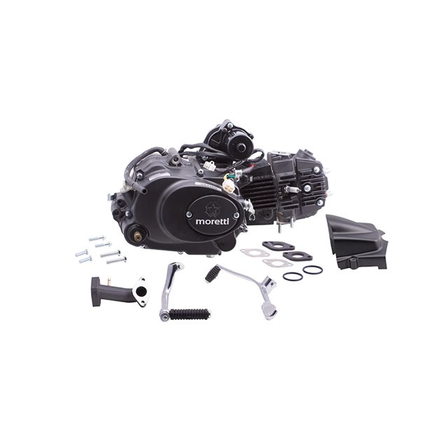 Silnik Moretti poziomy 152FMH, 110cc 4T, 4-biegowy manual, czarny (bez oleju) 139FMB Motorower biegowy