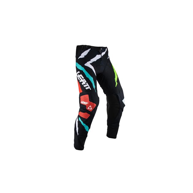 Spodnie MOTO 5.5 I.K.S Tiger Czarny/Biały/Zielony / Czerwony, L Leatt | 5023031103