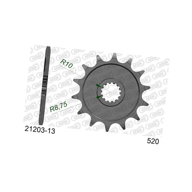 Zębatka przednia 13 Yamaha YZ 125 ŁAŃC. 520 AFAM | 21203-13