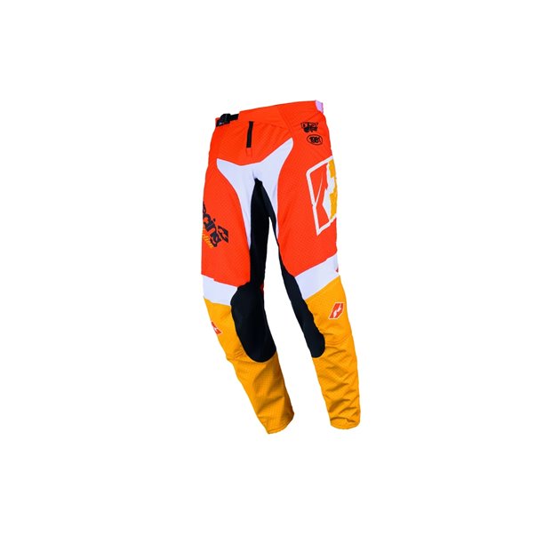 Spodnie cross/enduro Force Beach Dust Orange/Biały L (34) Kenny Racing | 261-6104013-3406