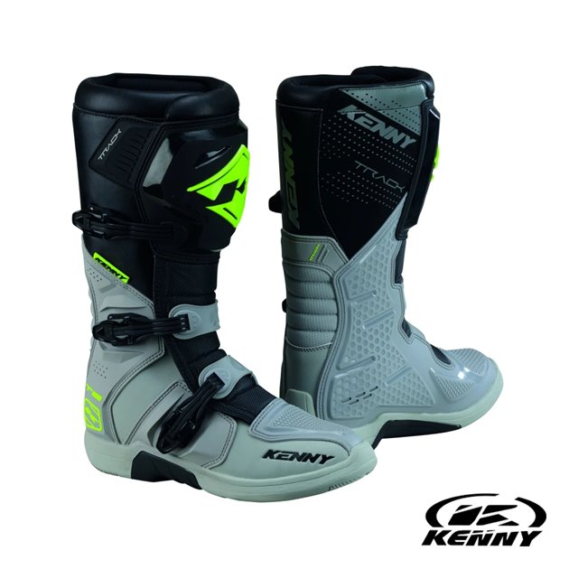 Buty Cross/Enduro Track T2 Grey/Neon Yellow Szary/Żółty Fluo 41 Kenny Racing | 261-7103010-4103