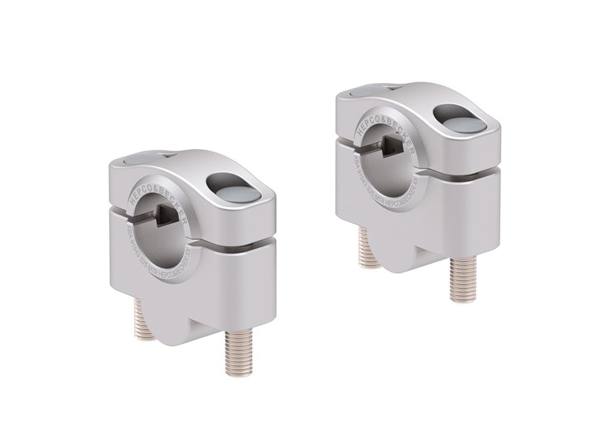 Podwyższenie kierownicy Yamaha Tracer 7 / GT 2021-2026 (25 mm, srebrne) Hepco & Becker | 42304568 25 09