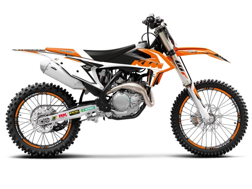 Komplet naklejek + poszycie siedzenia KTM SX/SX-F, EXC/EXC-F pomarańczowo-czarny Dream 4 Blackbird | E8547N