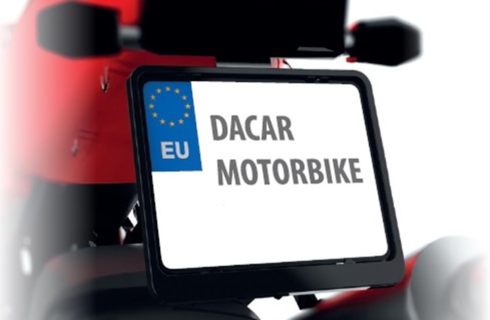 BIKETEC RAMKA POD TABLICĘ REJESTRACYJNĄ MOTOCYKL/MOTORBIKE KOLOR CZARNY (48723)