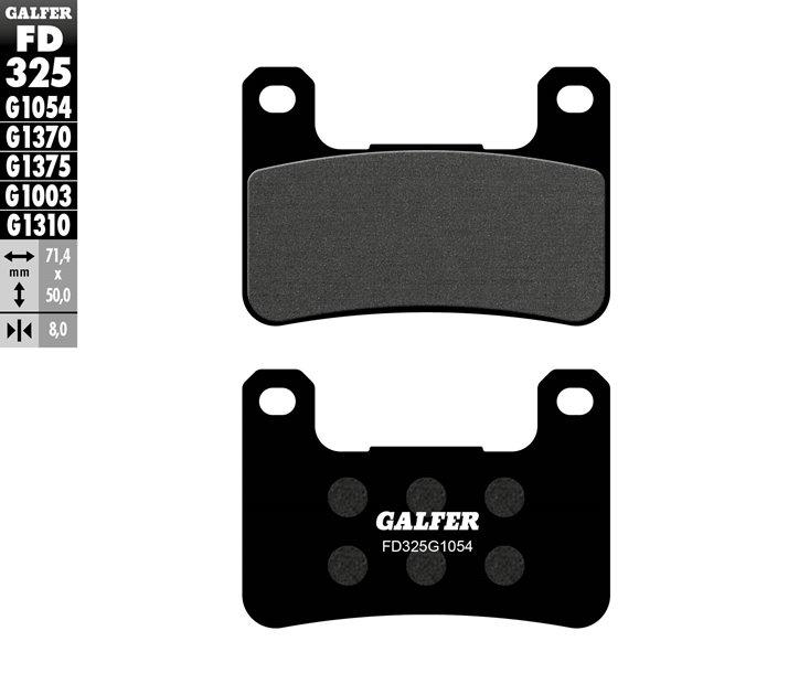Klocki hamulcowe KH379 Półmetaliczne Galfer | FD325G1054