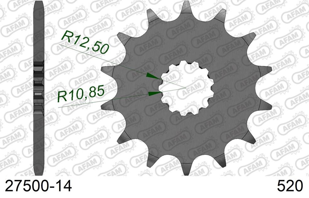Zębatka przednia 14 Yamaha YZF/WRF 400/426/450, YFZ 450 ŁAŃC. 520 AFAM | 27500-14