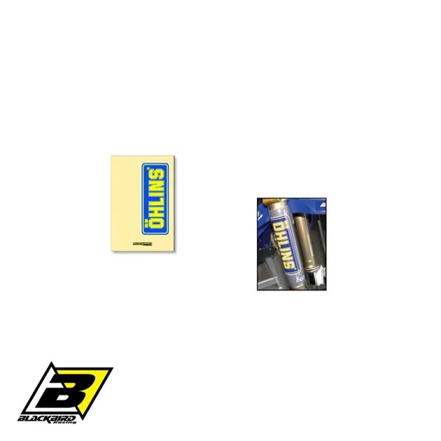 Komplet naklejek na teleskopy Ohlins clear 2 szt. Blackbird | E5045O