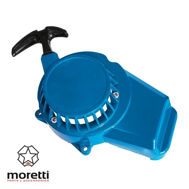 Pokrywa silnika - szarpaka Pocket Bike aluminiowa niebieska