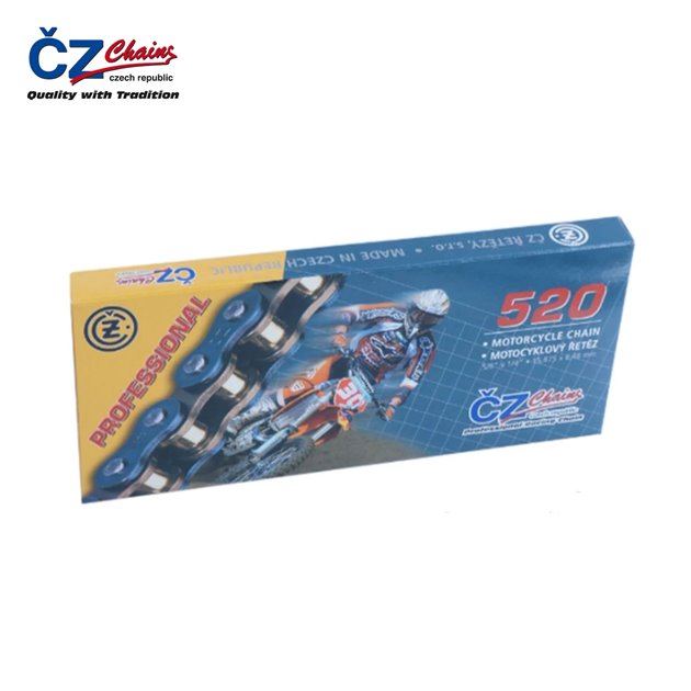 CZ ŁAŃCUCH NAPĘDOWY 520 EC (108 OGNIW) MOTOCROSS DO 550 CCM (38,0 KN) + ZAPINKA | CZ520EC108