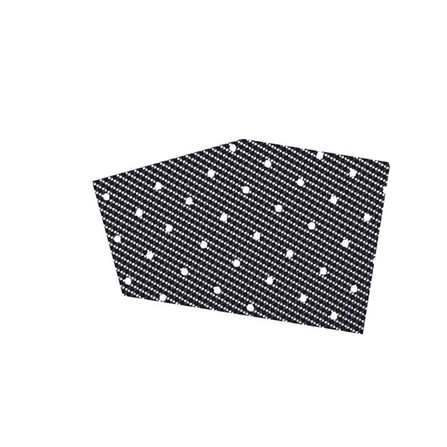 Folia (okleina) Carbon z dziurkami, Crystal 0,4mm Blackbird | E5004