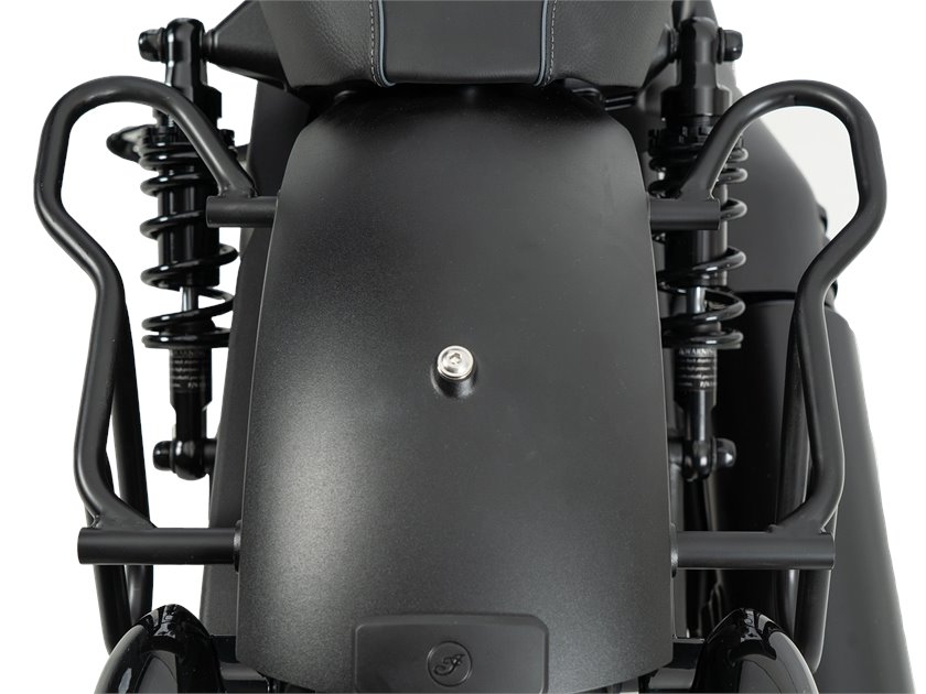 Zestaw: Stelaż pod torby Cutout czarny, torby Rugged czarne Indian Sport Scout Hepco & Becker | 6277699 00 01