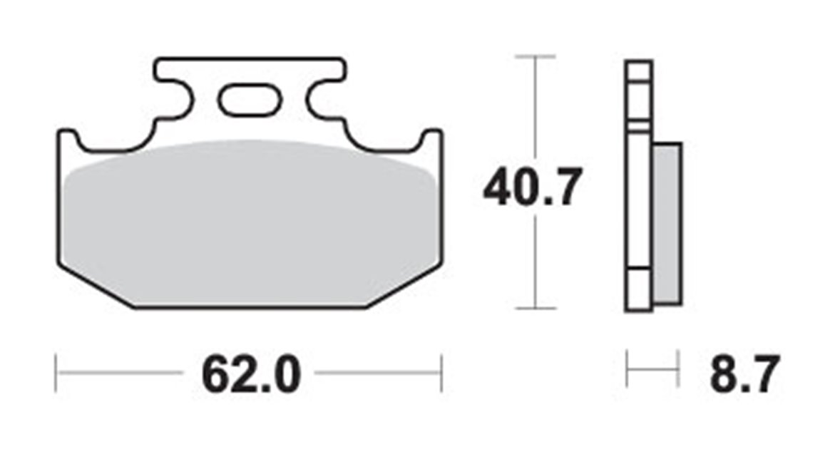 Klocki hamulcowe KH152 OFF-ROAD SINTER KOLOR ZŁOTY