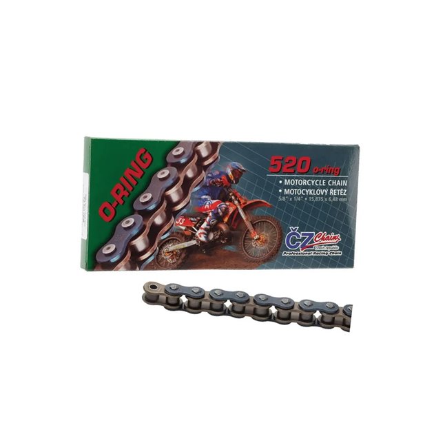 CZ ŁAŃCUCH NAPĘDOWY 520 ORM (110 OGNIW) O-RING DO 450 CCM (34,0 KN) + ZAPINKA