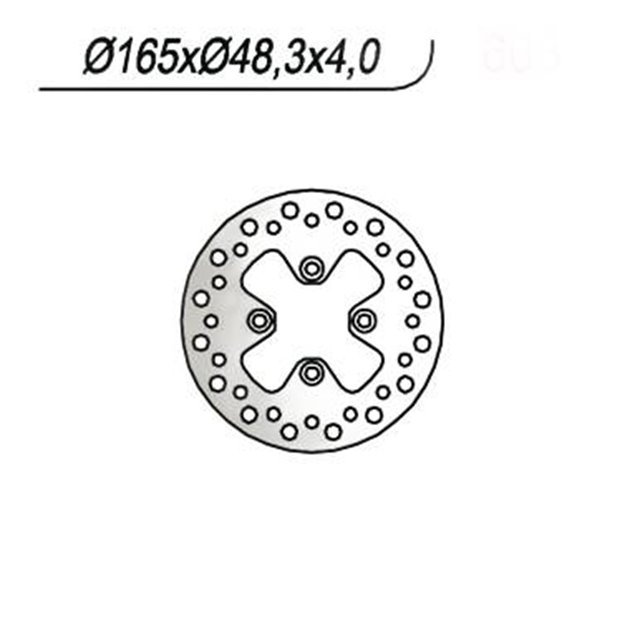 Tarcza hamulcowa (przód) CAN-AM / BOMBARDIER DS 650 (00-06) (165X48X4) NG