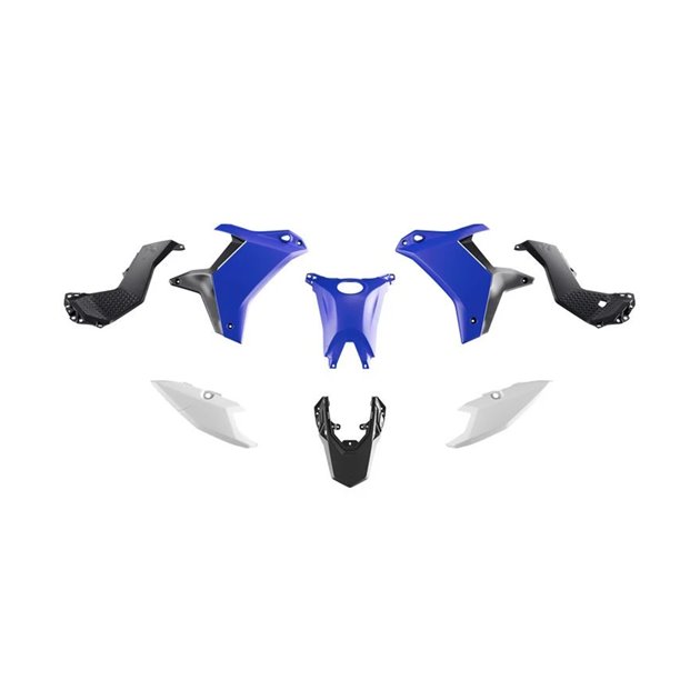 Komplet plastików (bez przedniego błotnika) Yamaha T7 Tenere 700 Czarny/Niebieski/Biały RACETECH | KITT70-OEM-025