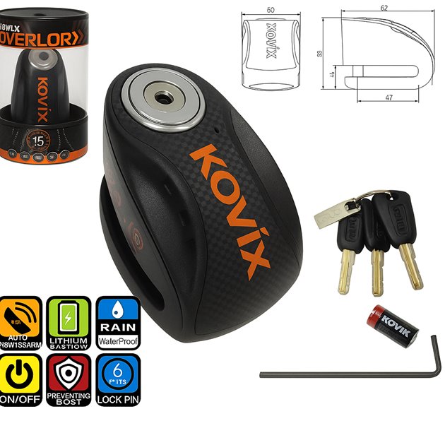 Blokada tarczy hamulcowej KOVIX KNX6 czarna