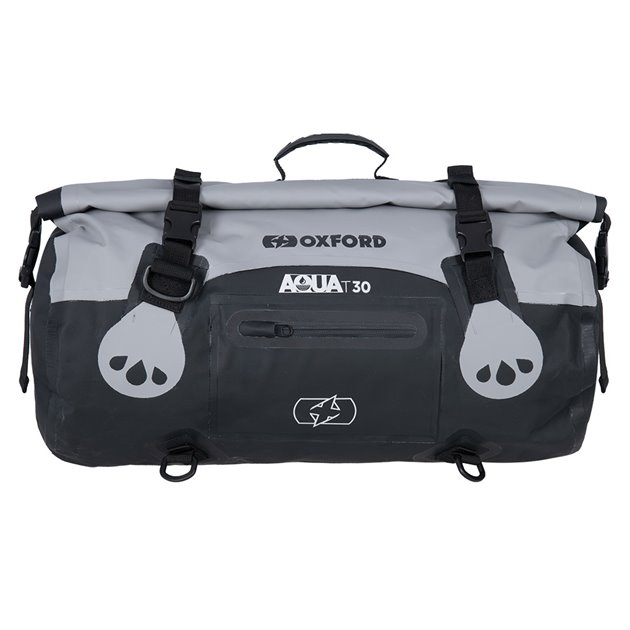 Torba AQUA T-30 Rollbag wodoodporna 30L czarny/szary Oxford | OL481