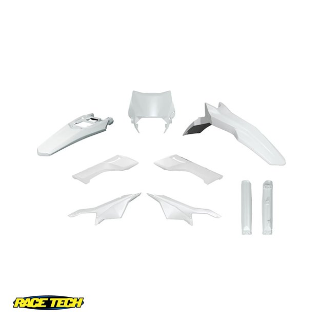RACETECH (RTECH) KOMPLET PLASTIKÓW SURRON ULTRA BEE 2023-2026 KOLOR BIAŁY