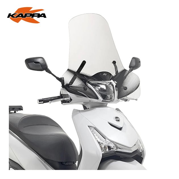 Szyba akcesoryjna Kappa SYM HD 300 Piaggio Medley 125 150 iGet Kymco People S 300 49x66cm przeźroczysta | 7057AK