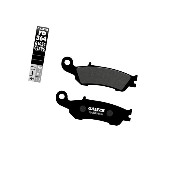 GALFER KLOCKI HAMULCOWE KH450 PÓŁMETALICZNE OFF ROAD