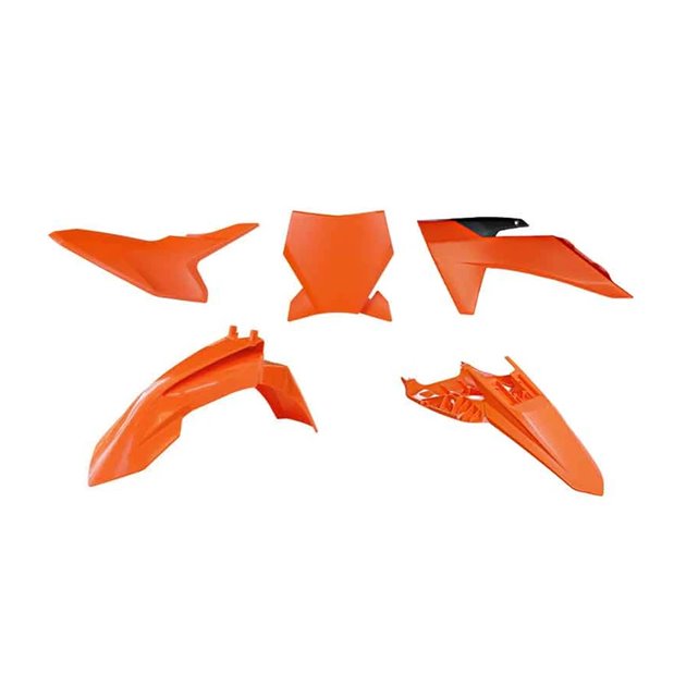 Komplet plastików KTM SX 50 Pomarańczowy/czarny Racetech | KITKTM-AR0-150