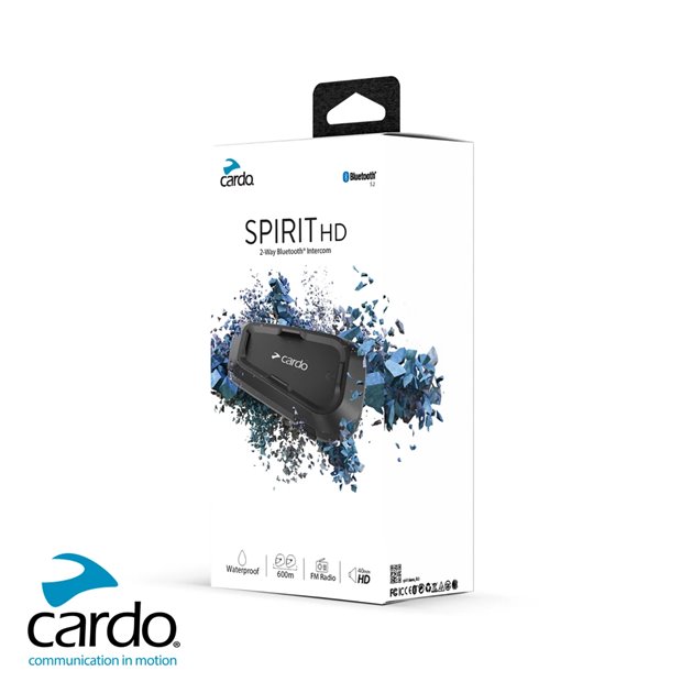 Interkom Bluetooth do kasku CARDO Spirit HD 2-kierunkowy 1 sztuka | SPRT0002