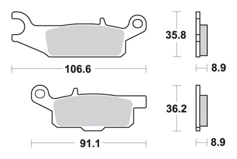 Klocki hamulcowe KH446 OFF-ROAD SINTER KOLOR ZŁOTY