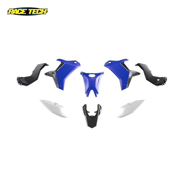 Komplet plastików (bez przedniego błotnika) Yamaha T7 Tenere 700 Czarny/Niebieski/Biały RACETECH | KITT70-OEM-025