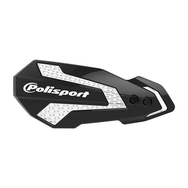 Komplet osłon dłoni listki handbary Polisport MX Flow z zestawem montażowym Husqvarna TE FE TX FX 18-21 czarny biały | 8308200056