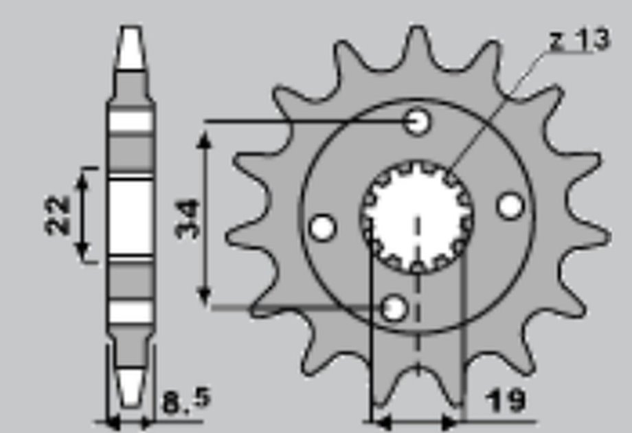 Zębatka PRZEDNIA 2276 15 KTM 390 DUKE '13-'18, 390 RC '14-'18 (JTF1908.15) (ŁAŃC. 520) (227615) SUNSTAR