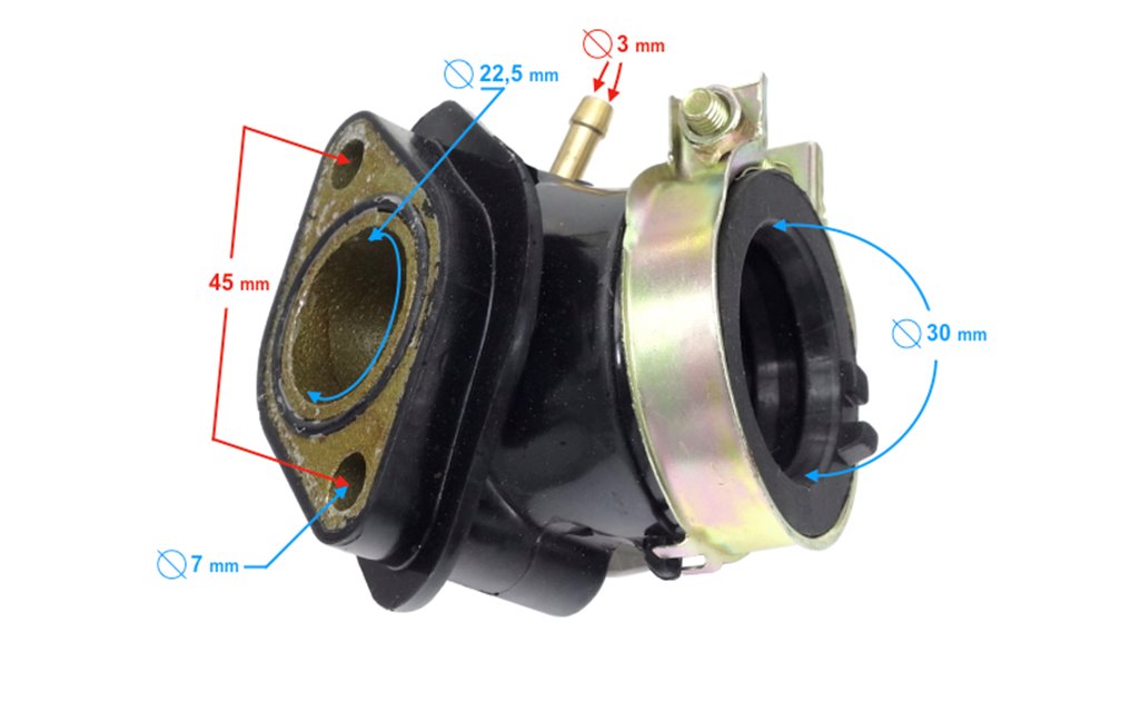 Króciec ssący do skutera Barton Huragan 125