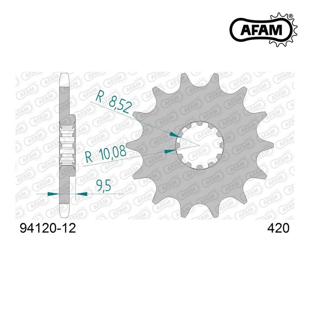 Zębatka przednia 12 KTM SX 65 ŁAŃC. 420 AFAM | 94120-12