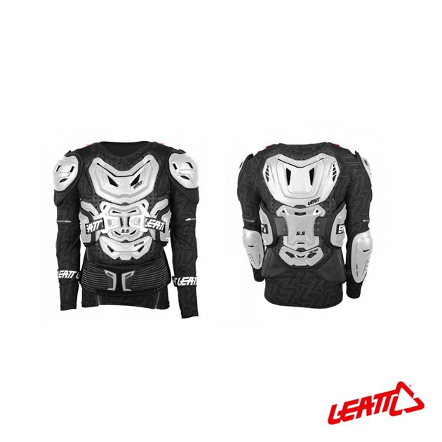Ochraniacz ciała Body Protector 5.5 White, rozmiar S/M (160-172 cm) Leatt | 5015400110